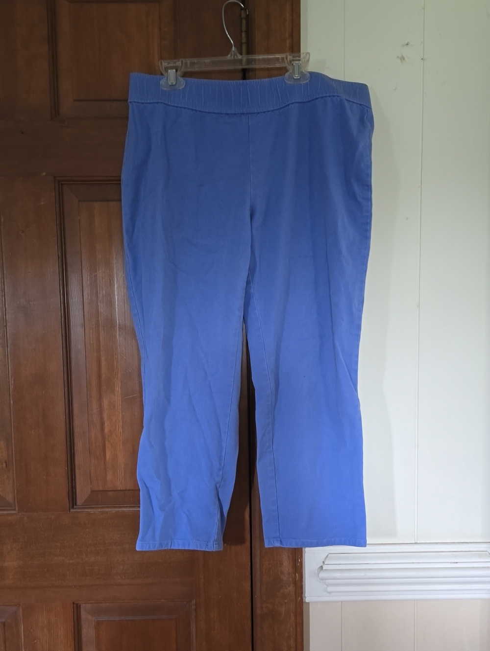 Isaac Mizrahi Blue Stretch Knit Leggings